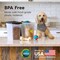 IRIS USA 10 Lbs / 12.75 Qt Airtight Dog Food Storage Container, Clear/Black
